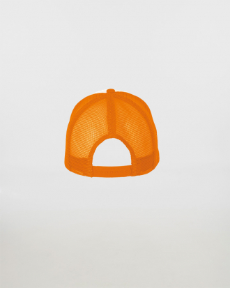 Πεντάφυλλο καπέλο με δίχτυ, Sols, Bubble-01668, WHITE/NEON ORANGE