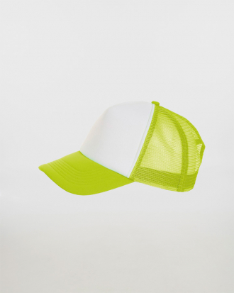 Πεντάφυλλο καπέλο με δίχτυ, Sols, Bubble-01668, WHITE/NEON GREEN