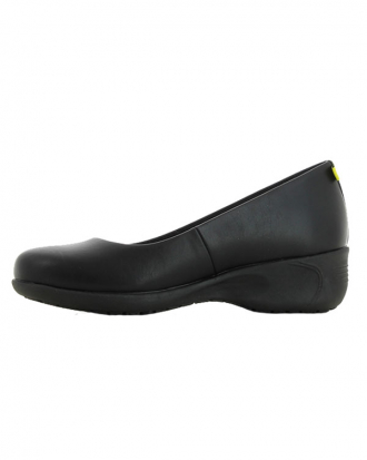 Γυναικείο παπούτσι εργασίας, αντιολισθητικό σε μοντέρνα γραμμή της Oxypas, Colette 01 FO ESD SRC, ΜΑΥΡΟ