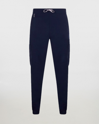 Παντελόνι stretch τύπου jogger με ελαστική ζώνη, Velilla, EASY - 533021S, MIDNIGHT BLUE