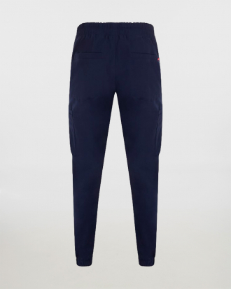 Παντελόνι stretch τύπου jogger με ελαστική ζώνη, Velilla, EASY - 533021S, MIDNIGHT BLUE