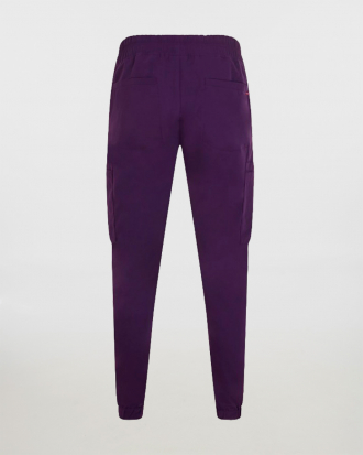 Παντελόνι stretch τύπου jogger με ελαστική ζώνη, Velilla, EASY - 533021S, PLUM