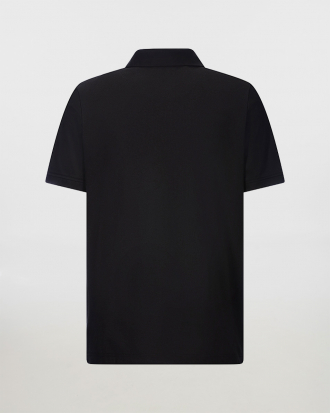 Unisex πικέ polo, ιατρικό/νοσηλευτικό, Exner, 345-Slip On Polo, EXN01-BLACK