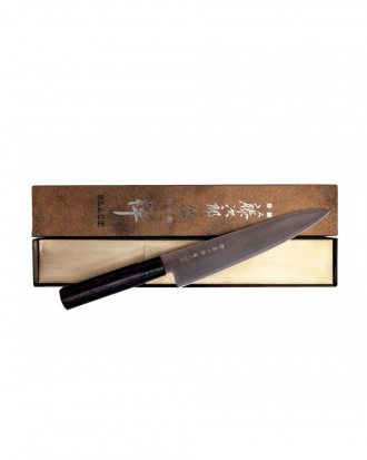 Μαχαίρι αποφλοίωσης 9cm, με λαβή καστανιάς,Black Zen, Tojiro, FD-1561, ΜΑΥΡΟ