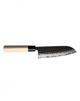 Μαχαίρι Santoku 16.5cm σφυρήλατο με λαβή μανόλιας DP Hammered, Tojiro, F-1112, ΚΑΦΕ