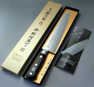 Μαχαίρι σεφ 21cm. DP Cobalt, Tojiro, F-808, ΜΑΥΡΟ