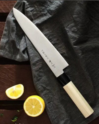 Μαχαίρι Santoku 16.5cmμε λαβή βελανιδιάς Zen, Tojiro, FD-567, ΚΑΦΕ