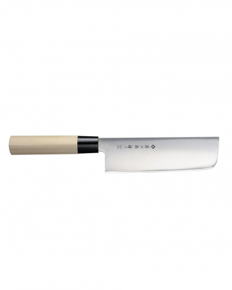 Μαχαίρι Nakiri 16.5cm. με λαβή βελανιδιάς Zen,Tojiro, FD-568, ΚΑΦΕ