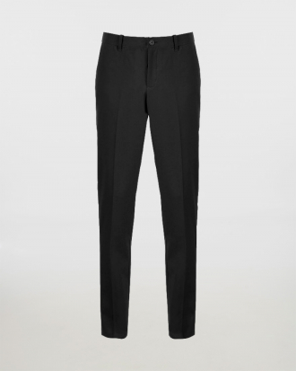 Ανδρικό παντελόνι κοστουμιού με ελαστική μέση, Neoblu, Gabin Men-03162, DEEP BLACK