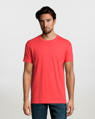 Unisex t-shirt, 100% βαμβάκι 190g/m², σε 46 χρώματα  Sols, Imperial-11500, HIBISCUS