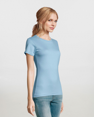 Γυναικείο t-shirt, 100% βαμβάκι 190g/m², σε 36 χρώματα  Sols, Imperial Women-11502, SKY BLUE