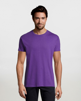 Unisex t-shirt, 100% βαμβάκι 190g/m², σε 46 χρώματα  Sols, Imperial-11500, DARK PURPLE