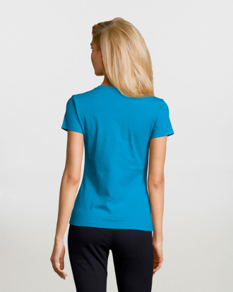 Γυναικείο t-shirt, 100% βαμβάκι 190g/m², σε 36 χρώματα  Sols, Imperial Women-11502, AQUA