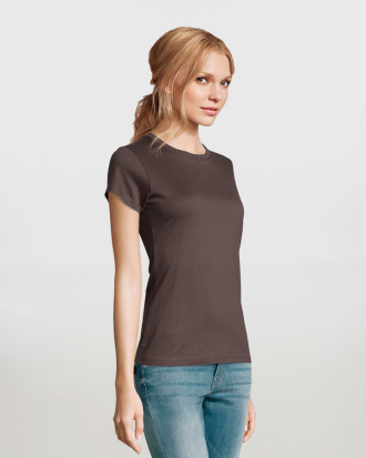 Γυναικείο t-shirt, 100% βαμβάκι 190g/m², σε 36 χρώματα  Sols, Imperial Women-11502, DARK GREY