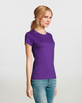 Γυναικείο t-shirt, 100% βαμβάκι 190g/m², σε 36 χρώματα  Sols, Imperial Women-11502, DARK PURPLE
