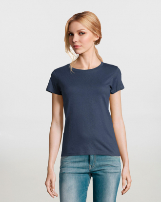 Γυναικείο t-shirt, 100% βαμβάκι 190g/m², σε 36 χρώματα  Sols, Imperial Women-11502, DENIM