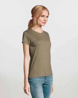 Γυναικείο t-shirt, 100% βαμβάκι 190g/m², σε 36 χρώματα  Sols, Imperial Women-11502, KHAKI