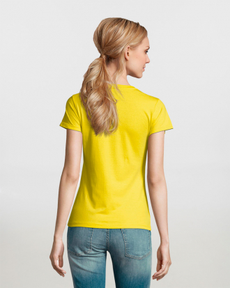 Γυναικείο t-shirt, 100% βαμβάκι 190g/m², σε 36 χρώματα  Sols, Imperial Women-11502, LEMON