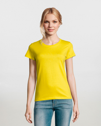 Γυναικείο t-shirt, 100% βαμβάκι 190g/m², σε 36 χρώματα  Sols, Imperial Women-11502, LEMON