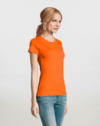 Γυναικείο t-shirt, 100% βαμβάκι 190g/m², σε 36 χρώματα  Sols, Imperial Women-11502, ORANGE
