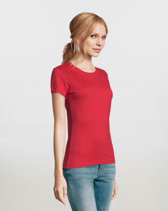 Γυναικείο t-shirt, 100% βαμβάκι 190g/m², σε 36 χρώματα  Sols, Imperial Women-11502, RED