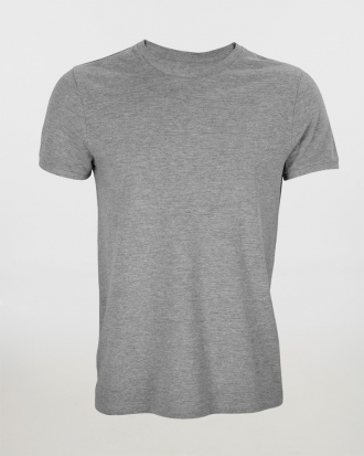 Ανδρικό πικέ κοντομάνικο t-shirt, Neoblu, Loris-03775, GREY MELANGE