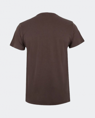 Unisex t-shirt, με κοντό μανίκι, MUKUA, Palm-023C, BROWN
