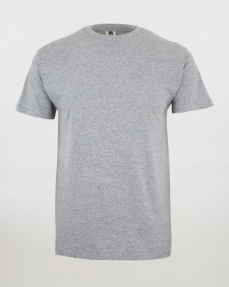 Unisex t-shirt, με κοντό μανίκι, MUKUA, Palm-023C, HEATHER GREY