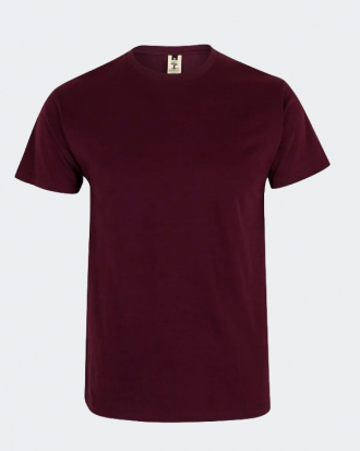 Unisex t-shirt, με κοντό μανίκι, MUKUA, Palm-023C, WINE