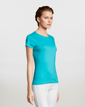 Γυναικείο T-shirt, Sols, Miss-11386, ATOLL BLUE