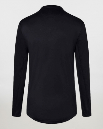 Ανδρική μπλούζα σε γραμμή Slim Fit, με μακρύ μανίκι, συνθετική Karlowsky, PERFORMANCE LS MEN-TM6, ΜΑΥΡΟ