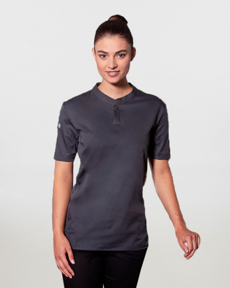 Γυναικεία μπλούζα σε γραμμή Slim Fit, με κοντό μανίκι, συνθετική, Karlowsky, PERFORMANCE LADY-TF3, ANTHRACITE