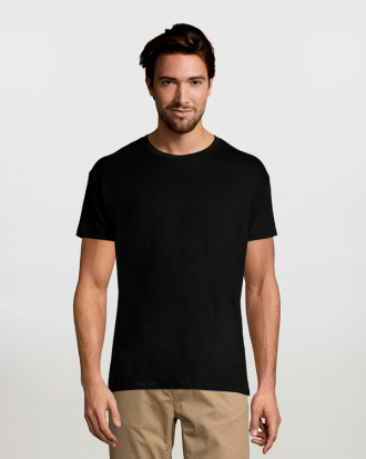 Unisex t-shirt, 100% βαμβάκι 150g/m², σε 43 χρώματα Sols, Regent-11380, DEEP BLACK