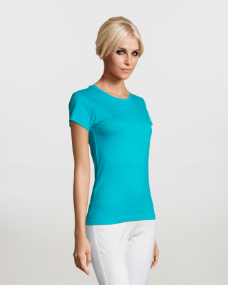 Γυναικείο t-shirt, σε 29 χρώματα Sols, Regent-01825, ATOLL BLUE