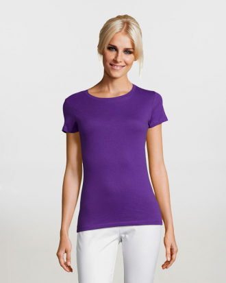 Γυναικείο t-shirt, σε 29 χρώματα Sols, Regent-01825, DARK PURPLE