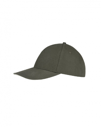 Καπέλο πεντάφυλλο τζόκεϊ Sol’s, Sunny-88110, ARMY/BEIGE