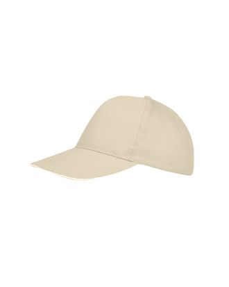 Καπέλο πεντάφυλλο τζόκεϊ Sol’s, Sunny-88110, BEIGE/WHITE