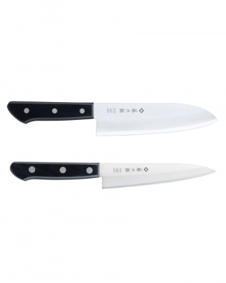 Σετ μαχαιριών 2τμχ.σε συσκευασία δώρου Basic της Tojiro TBS-200, ΜΑΥΡΟ