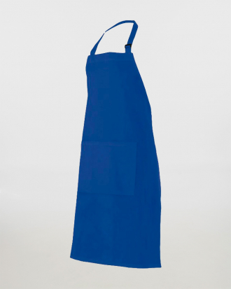 Ολόσωμη ποδιά με μία μεγάλη μπροστινή  τσέπη, Velilla, Bib Apron-404203, ULTRAMARINE BLUE