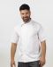 Μαγειρική μπλούζα με beltholder, διάτρητη πλάτη και κοντό μανίκι, DENNIS-1116.1.17, ΛΕΥΚΟ/ΜΑΥΡΟ