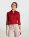 Γυναικείο stretch πουκάμισο με μανίκια τρία τέταρτα Sols, Effect-17010, CARDINAL RED