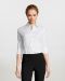 Γυναικείο stretch πουκάμισο με μανίκια τρία τέταρτα Sols, Effect-17010, WHITE